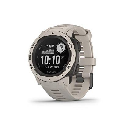 Garmin Instinct Outdoor GPS Watch (Tundra, 010-02064-24, SEA) GPS, Running Watch