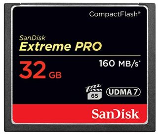 Sandisk Extreme Pro CompactFlash (Read 160mb/s, Write150mb/s, 32GB) (SDCFXPS-032G-X46)