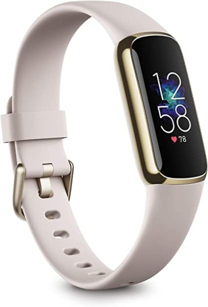 Fitbit Luxe Activity Tracker (Soft Gold/White, FB422GLWT)