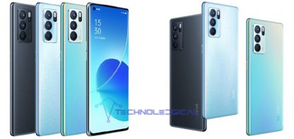 OPPO Reno 6 Pro 5G (128GB+8, Blue, CN Version)