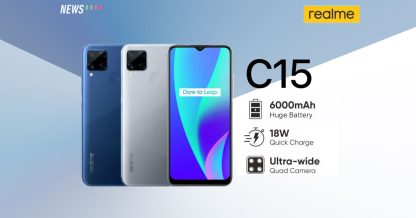 Realme C15 Dual (128GB/4GB, Seagull Silver, UK Version)