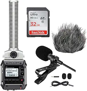 Zoom F1-SP 2-Input / 2-Track Portable Field Recorder with Shotgun Microphone