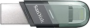 Sandisk iXpand Flash Drive Flip (64GB, SDIX90N-064G-GN6NN, Black)