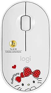 Logitech M350 Pebble Mouse (Hello Kitty, White)