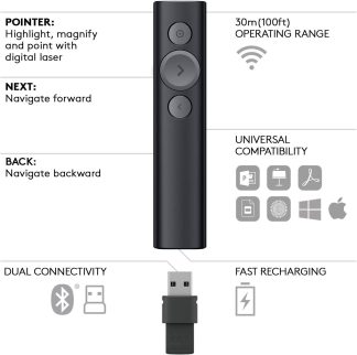 Logitech Logitech Spotlight Presentation Remote (Slate)