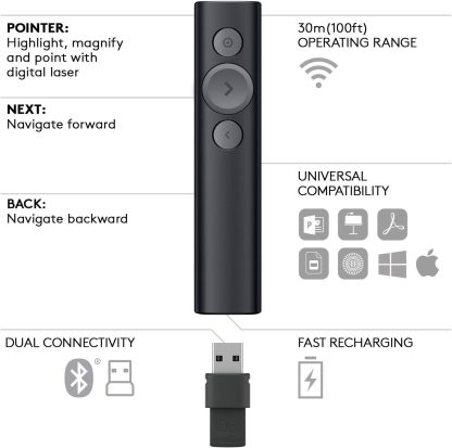 Logitech Logitech Spotlight Presentation Remote (Slate)