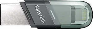 Sandisk iXpand Flash Drive Flip (128GB, SDIX90N-128G-GN6NN, Black)