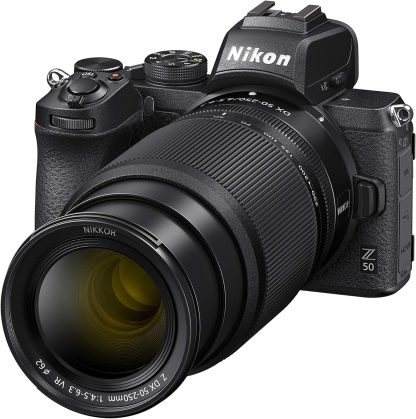 Nikon Z50 Twin Kit (Z DX 16-50mm F/3.5-6.3 VR, Z DX 50-250 F/4.5-6.3 VR) Mirrorless Camera