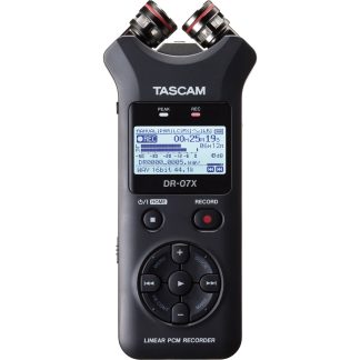 Tascam DR-07X 2-Track Portable Audio Recorder with Onboard Adjustable Stereo Microphone (DR-07X)